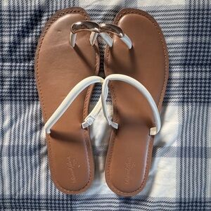 Universal Thread Tan and White Sandals